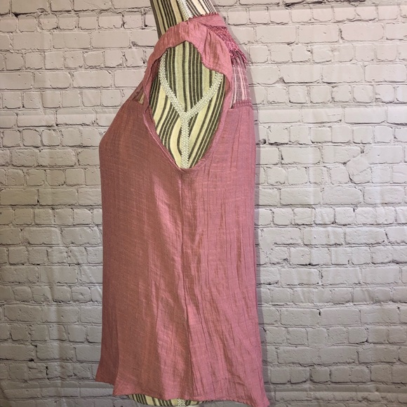 NWOT Sweet Wanderer BOHO mauve blouse - Picture 2 of 8